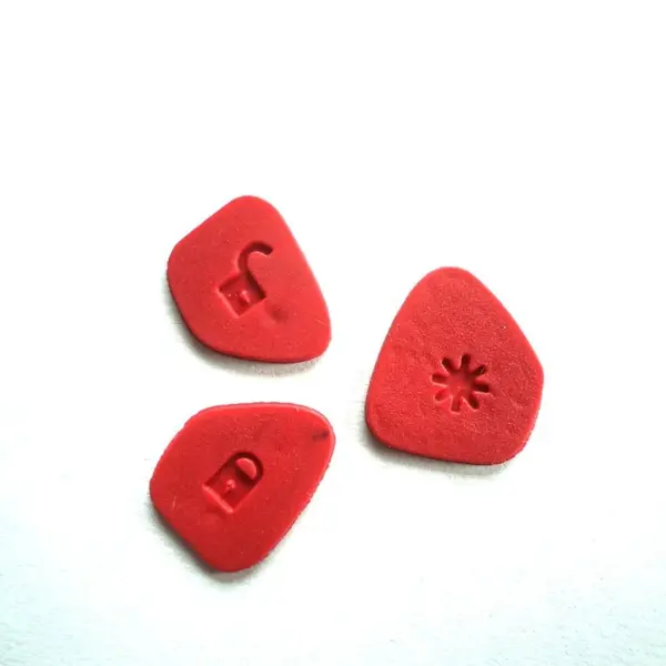 Mahindra 3-Button Remote Keypad Set for Xylo, Scorpio, & Quanto (Red).
