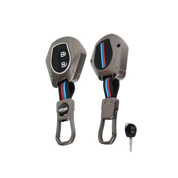 Premium Metal Key Cover for Suzuki Swift, Ertiga, WagonR, Celerio, Swift Dzire, Alto, Fronx, Brezza, S-Presso, Ignis – Compatible with 2-Button Remote Key.