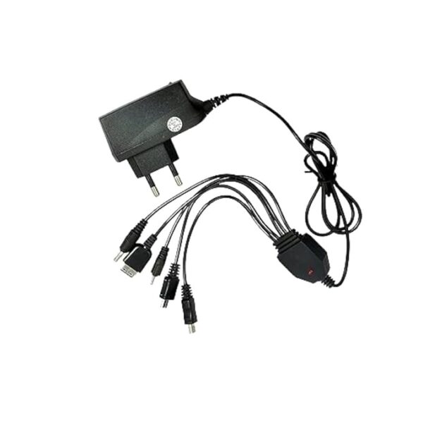 5 In 1 Universal Multi Charger With Cable, ?USB, Black